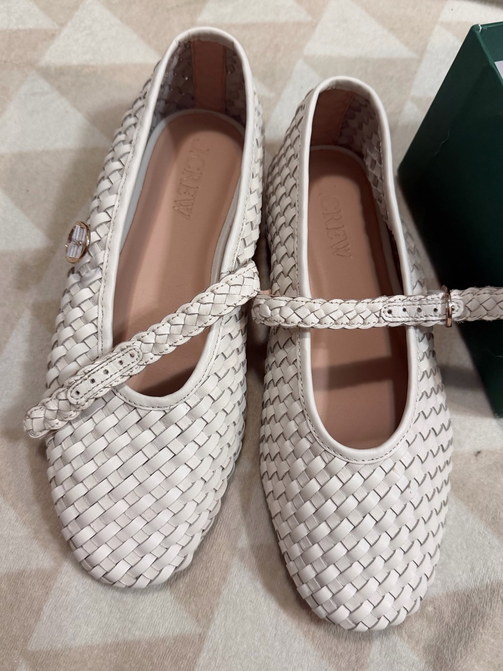 J crew Mary Jane ballet flats in woven leather - Picture 6 of 7